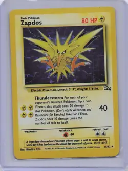 Zapdos 015/062 Holo Promo Miscellaneous Cards & Products Pokemon Holo MP - Image 1