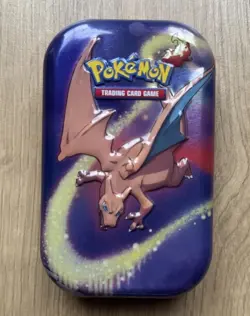 Pokemon TCG Spanish Kanto Power Charizard Mini Tin Empty - Image 1
