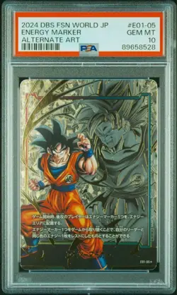 PSA10 Goku Energy Marker Parallel Dragon Ball Card - Image 3