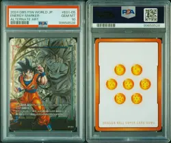 PSA10 Goku Energy Marker Parallel Dragon Ball Card - Image 5