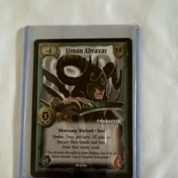 Warlord Saga of the Storm Simon Abraxas Character Card 155 Foil - Image 1