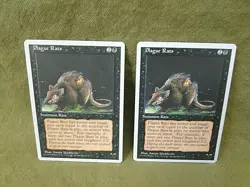 Magic the Gathering: 2x Plague Rats - Image 1