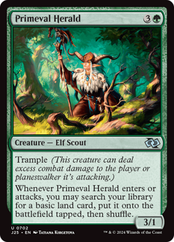 MTG - Primeval Herald [Foundations Jumpstart] - Image 1