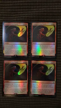 Magic: the Gathering / MtG Foil Overpowering Attack x4 Assassin's Creed - Image 1