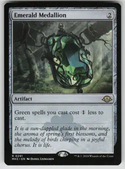 Emerald Medallion Rare Modern Horizons 3 291 MTG Near Mint 2024 - Image 1