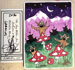MTG ARTIST PROOF MTG Gremlins AP Sketch Art Amy WEBER - Image 1