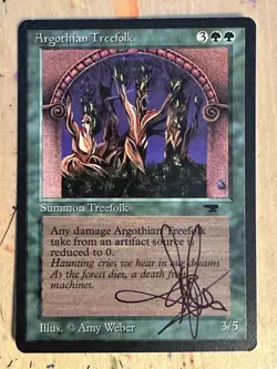 MTG ARTIST PROOF MTG Argothian Treefolk AP Sketch Art Amy WEBER - Image 2