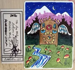 MTG ARTIST PROOF MTG Armageddon Clock AP Sketch Art Amy WEBER - Image 1