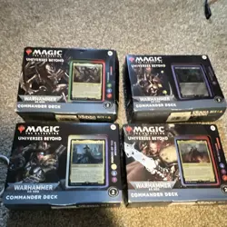 Wizards of the Coast MTG Warhammer 40,000 Commander Deck Lot 4 - Image 1