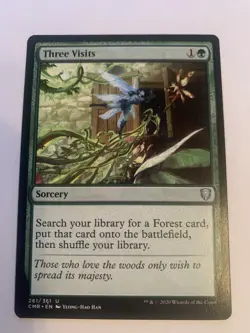 Mtg - Three Visits - Commander Legends (CMR) - Uncommon - #261 - NM - Image 1