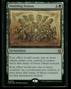 Doubling Season 216 Mythic Foundations MTG Near Mint - Image 1