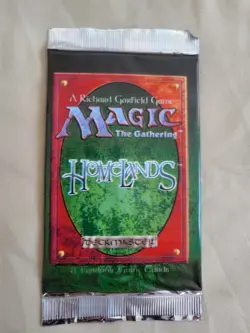 Wizard of the Coast Magic The Gathering Homelands Booster Pack unopened - Image 1