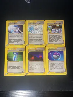 Pokemon TCG Expedition Base Set Trainer E-Reader Non Holo Uncommon/ Common Lot - Image 1