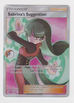 Sabrina's Suggestion 181/181 Team Up 2019 Full Art Holo Rare Pokemon Card TCG - Image 1
