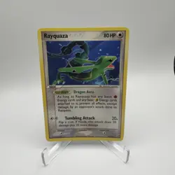 2005 Pokemon EX Deoxys Rayquaza 22/107 Rare non-holo LP - Image 1