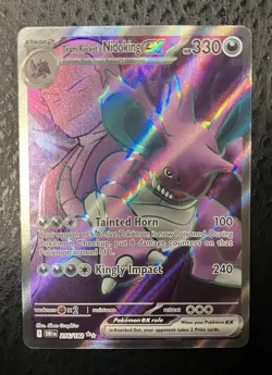 Pokemon TCG Team Rockets Nidoking EX 216/182 Destined Rivals - Image 1