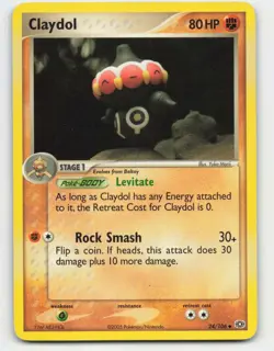 2005 Pokemon, Emerald, #24/106 Claydol, Uncommon MP - Image 1