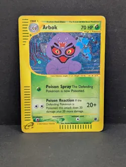 Arbok 003/165 Expedition Base Set Holo Rare Pokemon TCG Nintendo e-reader MP+ - Image 1