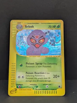 Arbok 003/165 Expedition Base Set Holo Rare Pokemon TCG Nintendo e-reader MP+ - Image 3