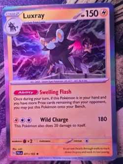 Luxray 071/193 Rare Paldea Evolved Pokemon Holo Near Mint - Image 1