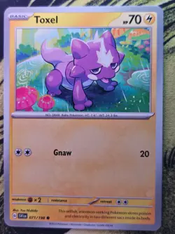 Toxel 071/198 Common Scarlet & Violet Pokemon Near Mint - Image 1