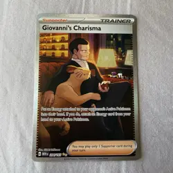 Pokemon TCG Sv: Scarlet & Violet 151 - Giovanni's Charisma 204/165 SIR Holo NM - Image 3