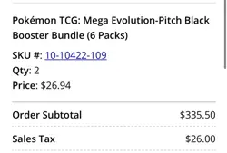 Pokemon Pokemon TCG Mega Evolution: Pitch Black Booster Bundle 6-Pack - Image 2