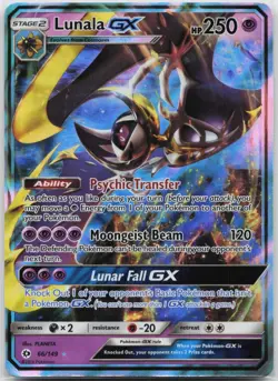 Lunala GX Ultra Rare SM Base Set 66/149 Pokemon TCG - Image 1