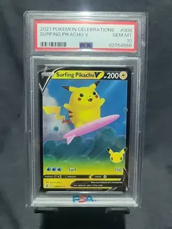 2021 Pokemon Celebrations Classic Collection Surfing Pikachu V - Image 1