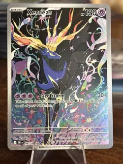 Pokemon TCG Xerneas Illustration Rare Full Art Holo 091/086 Chaos Rising NM - Image 1
