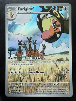 Pokemon Farigiraf 228/193 Paldea Evolved Illustration Rare (NM) - Image 1