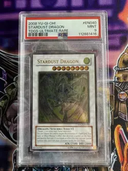Yu-Gi-Oh! Stardust Dragon TDGS-EN040 Ultimate Rare 2008 PSA9 - Image 1