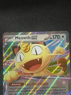 Pokemon Meowth EX 062/088 POR Holo EX English 170 HP 60 Attack 2026 - Image 4