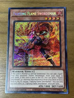 Yu-Gi-Oh - Fighting Flame Swordsman - MP24-EN132 - Prismatic Secret Rare - Image 1