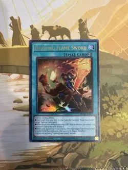 Yu-Gi-Oh! Maze of Millennia 1st Edition Fighting Flame Sword #MZMI-EN008 - Image 1