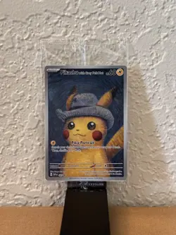 Pokemon x Van Gogh: Pikachu with Grey Felt Hat - 085 Promo Card - Sealed - Image 1