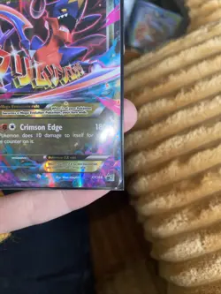 Pokemon Mega M Garchomp EX Black Star Promo Rare Holo Card XY168 - Image 3