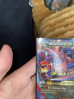 Pokemon Mega M Garchomp EX Black Star Promo Rare Holo Card XY168 - Image 5