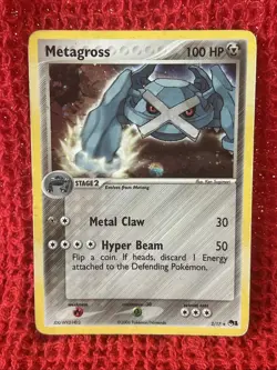 Metagross 2/17 Holo Rare, EX Pop Series 1 Promo, Pokemon Card, HP/MP - Image 1