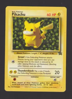 Pikachu Promo WOTC Black Star 1 - Pokemon Card ENG 1999 - Image 1
