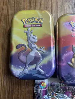 Lot Of 2 Pokemon TCG KANTO Tins and (1) pack of Murakami cards - Image 2