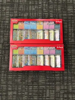 Pokemon TCG Scarlet & Violet Prismatic Evolutions Mini Tins Sealed, 8-Card - Image 3