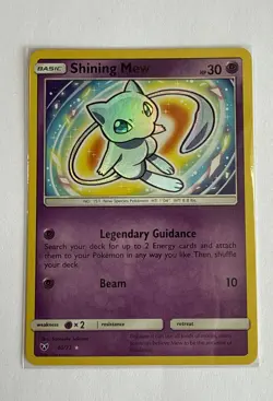 Pokemon TCG Shining Mew Holo Rare Card 40/73 Shining Legends NM-MINT - Image 1