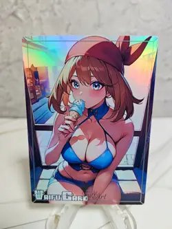 May Trading Card Waifu Goddess Story Anime Girl holo Karte Manga Full Art - Image 1
