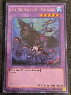 Yugioh Sea Monster of Theseus RATE-EN081 Secret Rare 1st Ed NM - Image 1