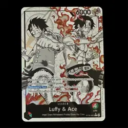 ST30-001 Luffy & Ace leader Alt Art (Parallel) One Piece Card Game ENGLISH Deck - Image 1