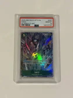 One Piece - Carrying on His Will - Sanji - OP13-027 Alt Art - PSA 10 - Image 1
