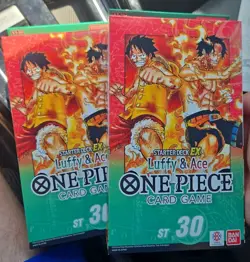 SEALED ENGLISH ONE PIECE STARTER DECK LUFFY & ACE ST-30 ST30 Lot Of 2 - Image 1