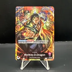 Monkey D. Dragon Alt Art Parallel Leader OP07-001 One Piece TCG OP07 English - Image 1