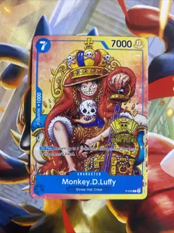 Bandai Monkey.D.Luffy P-043 One Piece Promo 7000 Power 7 Cost - Image 1